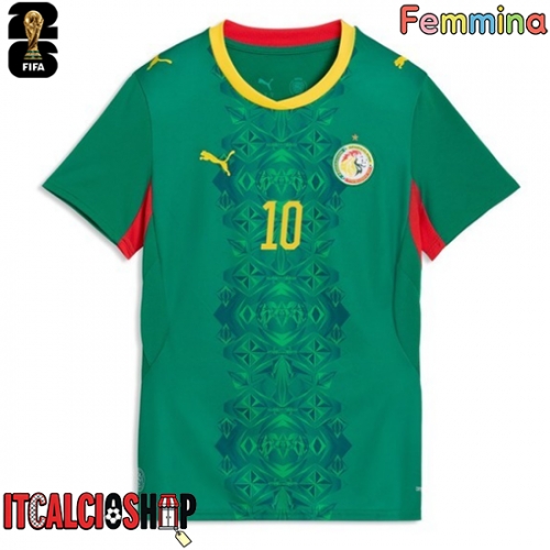 Senegal Sadio Mane #10 Seconda Maglia Femmina Mondiali 2026 Manica Corta